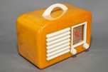 Catalin General Television Radio Model 591 - Yellow with Ivory Trim